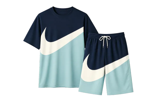 Navy and mint activewear set