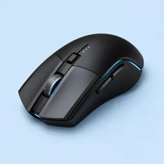 Black wireless gaming mouse